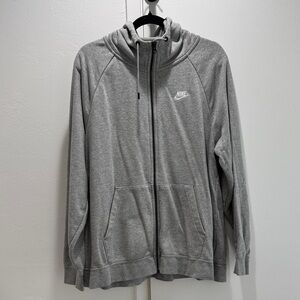 Nike Heather Gray Full-Zip Hoodie